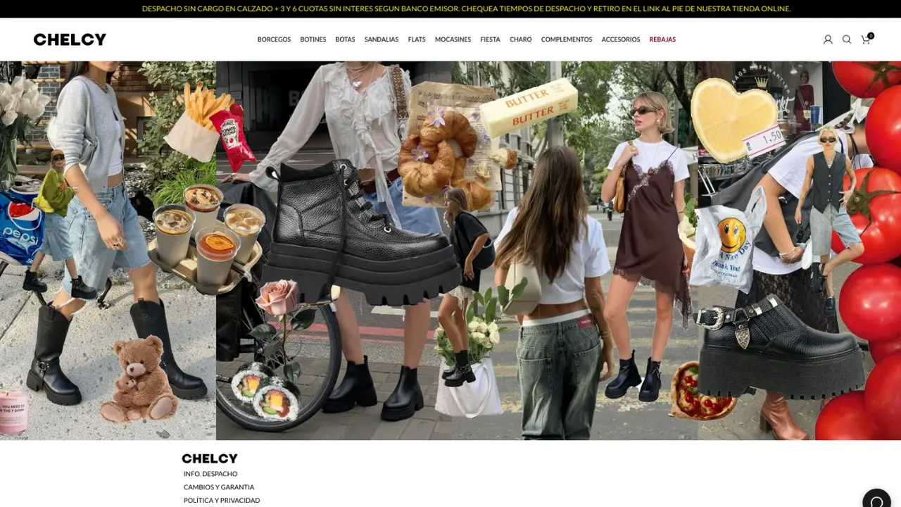 Captura del sitio web de CHELCY